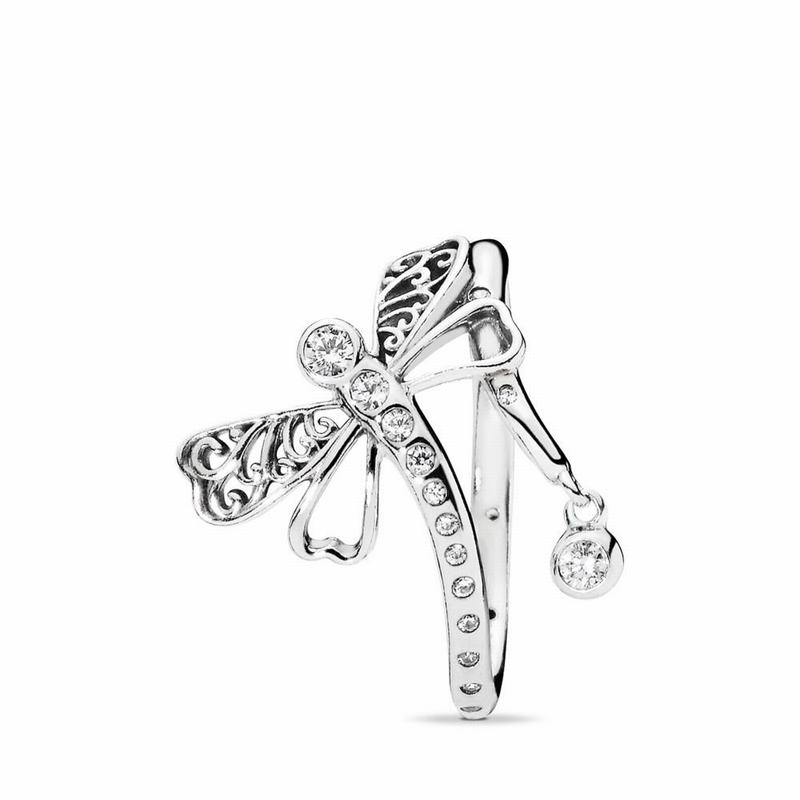 Pandora Australia Dreamy Dragonfly Stackable Ring - Sterling Silver | FEIMJO591